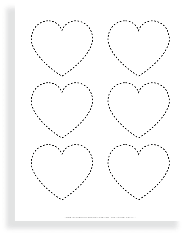 40 Printable Heart Shape Templates