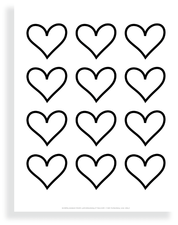 40 Printable Heart Shape Templates