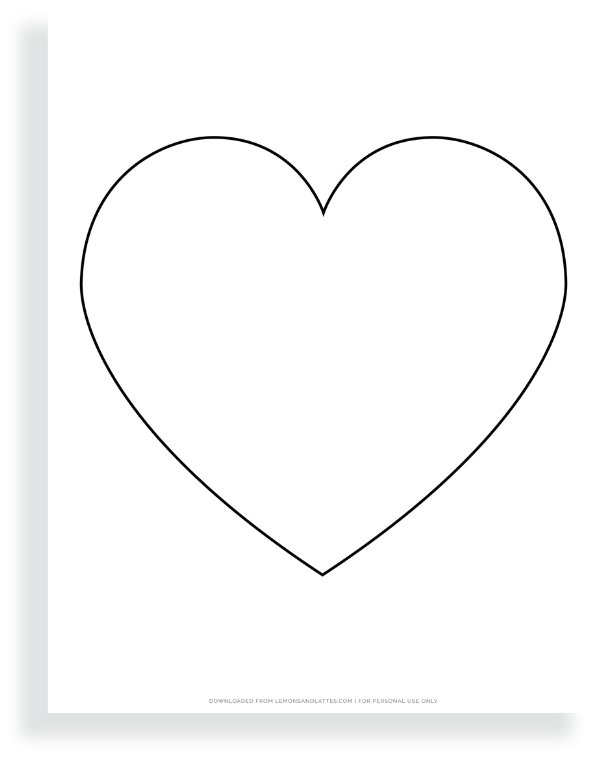 heart shape template