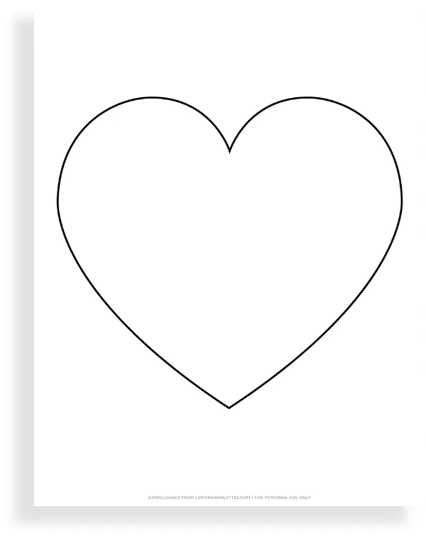 40 Printable Heart Shape Templates