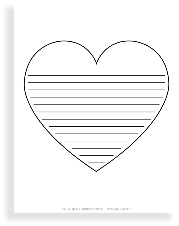 heart with lines