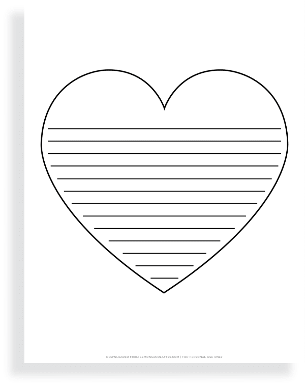 40 Printable Heart Shape Templates