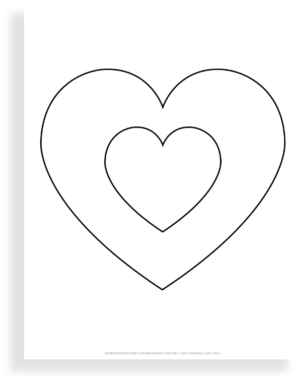 heart shape template