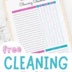 free house cleaning checklist