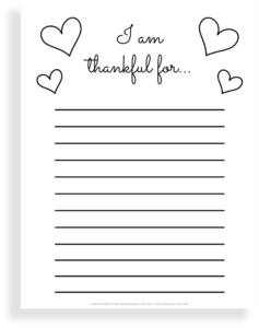 I Am Thankful for Printables