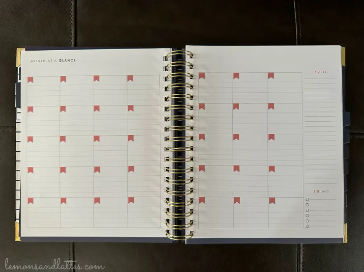 living well planner calendar