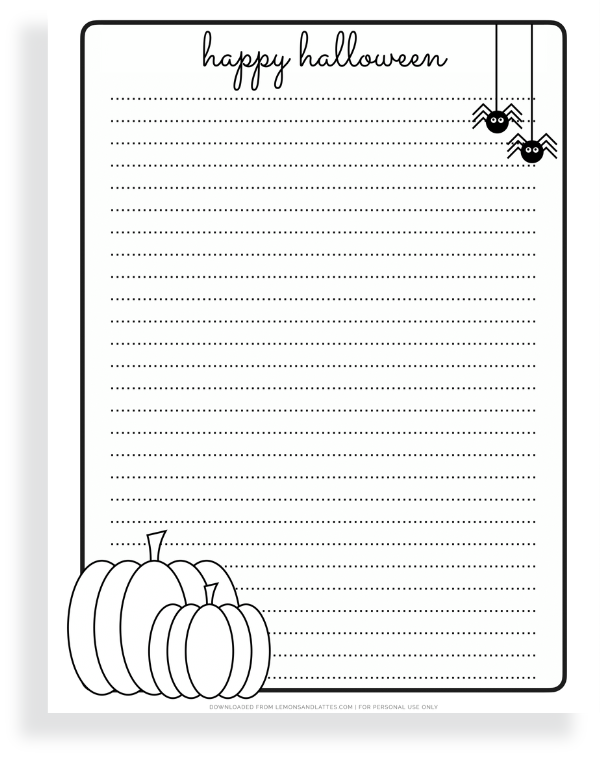 printable halloween paper