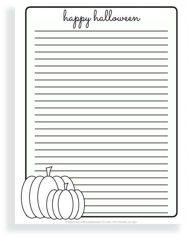 printable halloween paper