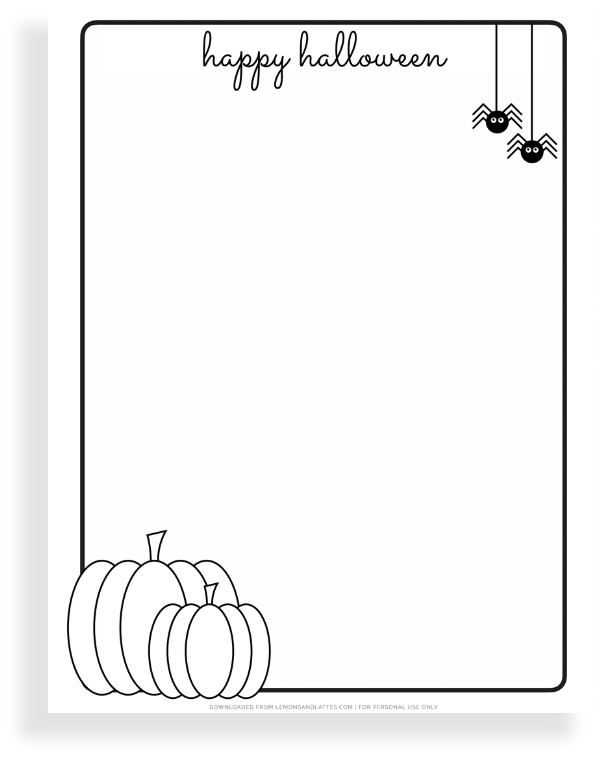 printable halloween paper