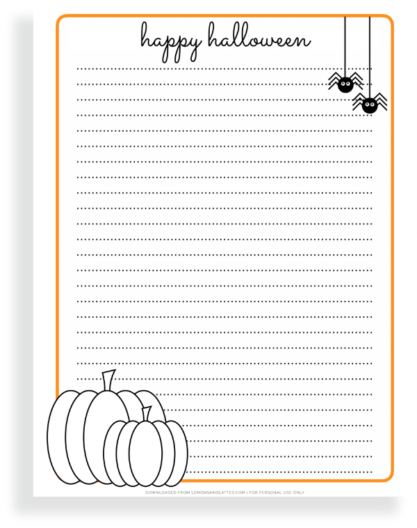 printable halloween paper