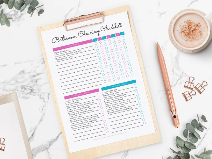 bathroom cleaning checklist