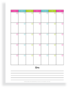 Printable Blank Calendars
