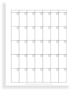 Printable Blank Calendars