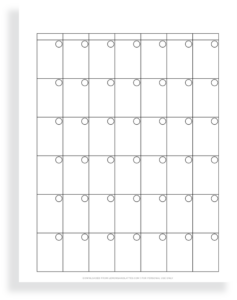 Printable Blank Calendars