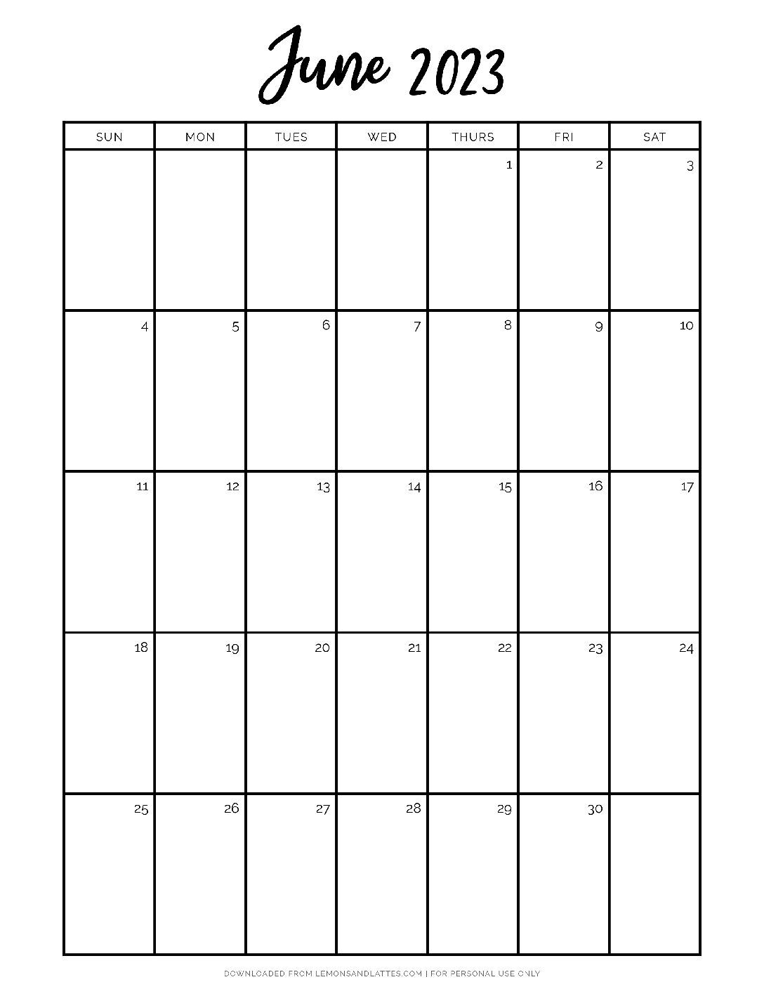 BLANK JUNE 2023 CALENDAR PRINTABLE PDF visual data 8