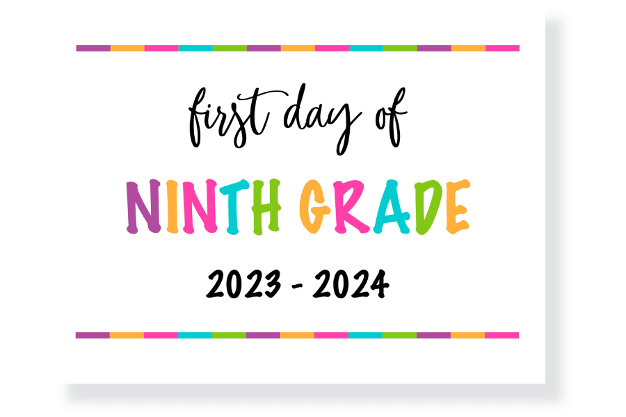 Free First Day of School Sign Printable 20232024