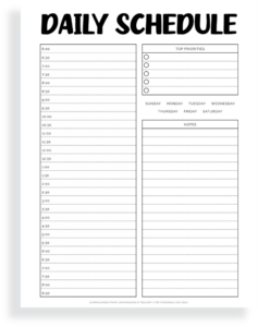 Cute Hourly Planners to Organize Your Daily Schedule