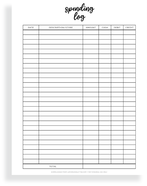 21 Free Printable Expense Trackers