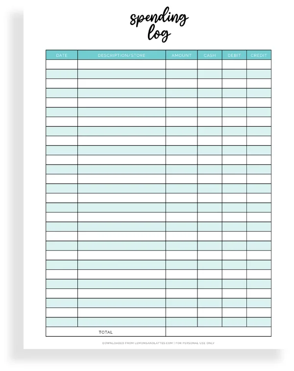 21 Free Printable Expense Trackers