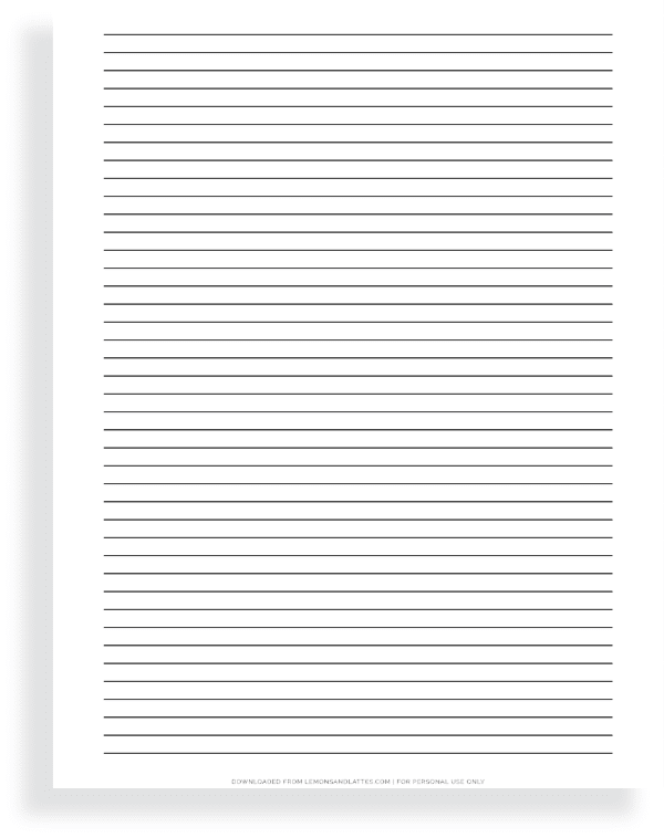 printable notebook paper