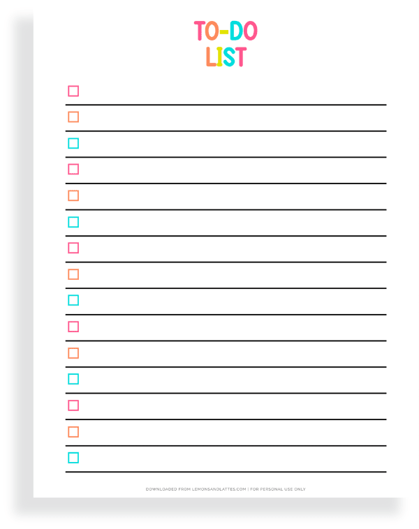 50 Free To-Do List Printables