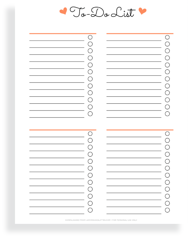 to do list with categories