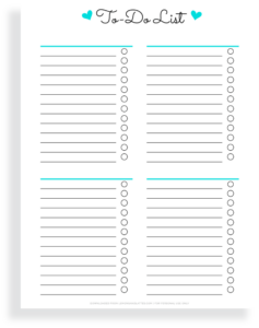 50 Free To-Do List Printables