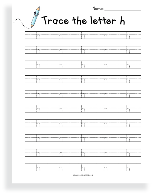 lowercase letter tracing worksheet