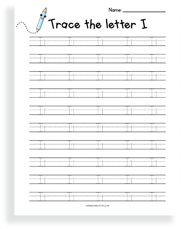 uppercase and lowercase letter tracing worksheet