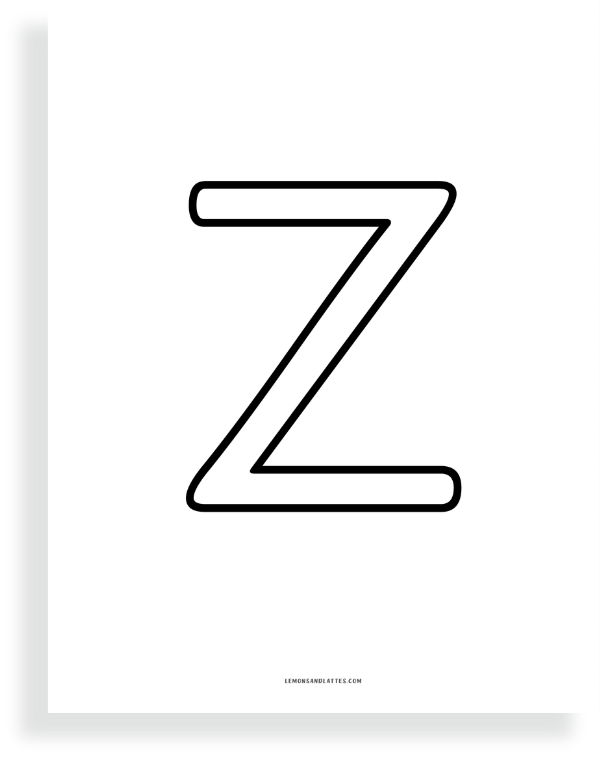 uppercase letter z