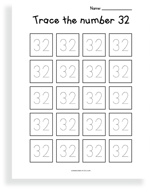 tracing by number