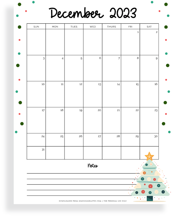 Christmas December calendar