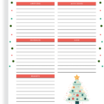 Christmas menu planner