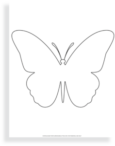 40 Free Printable Butterfly Outlines for Kids' Crafts