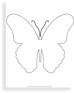 40 Free Printable Butterfly Outlines for Kids' Crafts