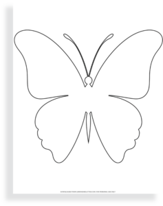 40 Free Printable Butterfly Outlines for Kids' Crafts