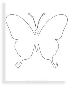40 Free Printable Butterfly Outlines for Kids' Crafts