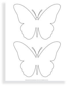 40 Free Printable Butterfly Outlines for Kids' Crafts