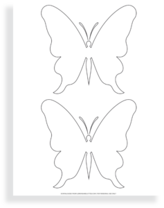 40 Free Printable Butterfly Outlines for Kids' Crafts