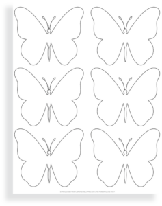 40 Free Printable Butterfly Outlines for Kids' Crafts