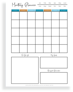 30 Undated Monthly Planner Templates You #39 ll Love