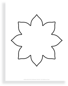 40 Free Printable Flower Outlines for Kids' Crafts