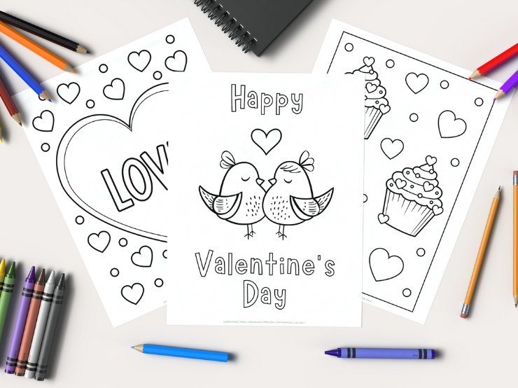 Valentine's Day coloring pages