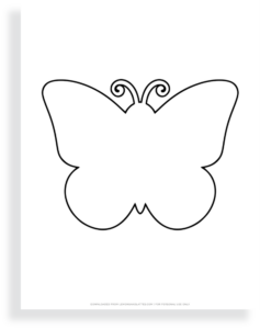 40 Free Printable Butterfly Outlines for Kids' Crafts