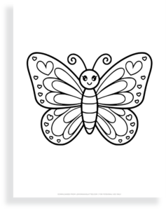 40 Free Printable Butterfly Outlines for Kids' Crafts