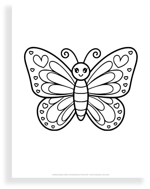 cute butterfly template