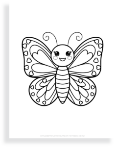 40 Free Printable Butterfly Outlines for Kids' Crafts