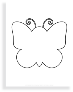 40 Free Printable Butterfly Outlines for Kids' Crafts