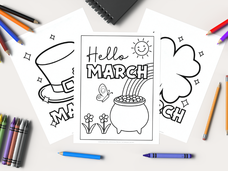 march coloring pages