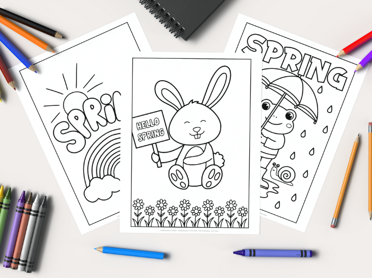 spring coloring pages